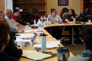 Chicago Park District members meet to discuss February 14th negotiations. 