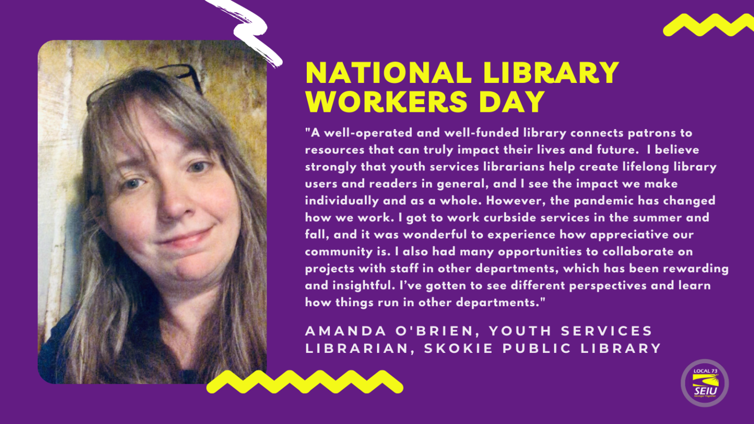 SEIU Local 73 Recognizes National Library Workers Day - SEIU Local 73