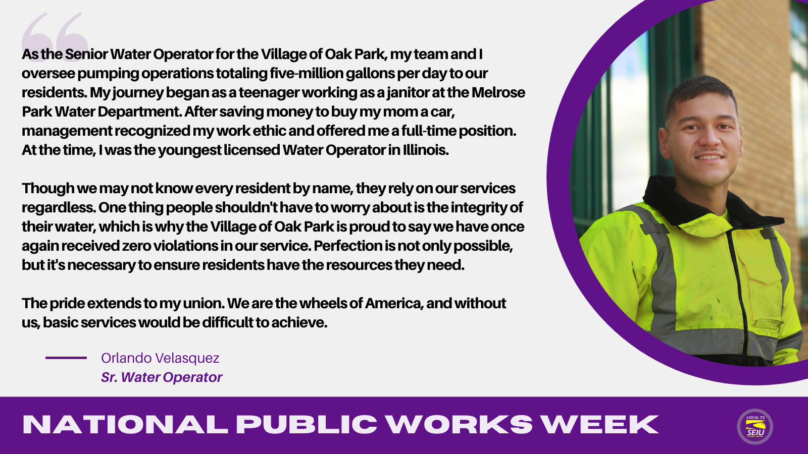 Celebrating National Public Works Week – SEIU Local 73