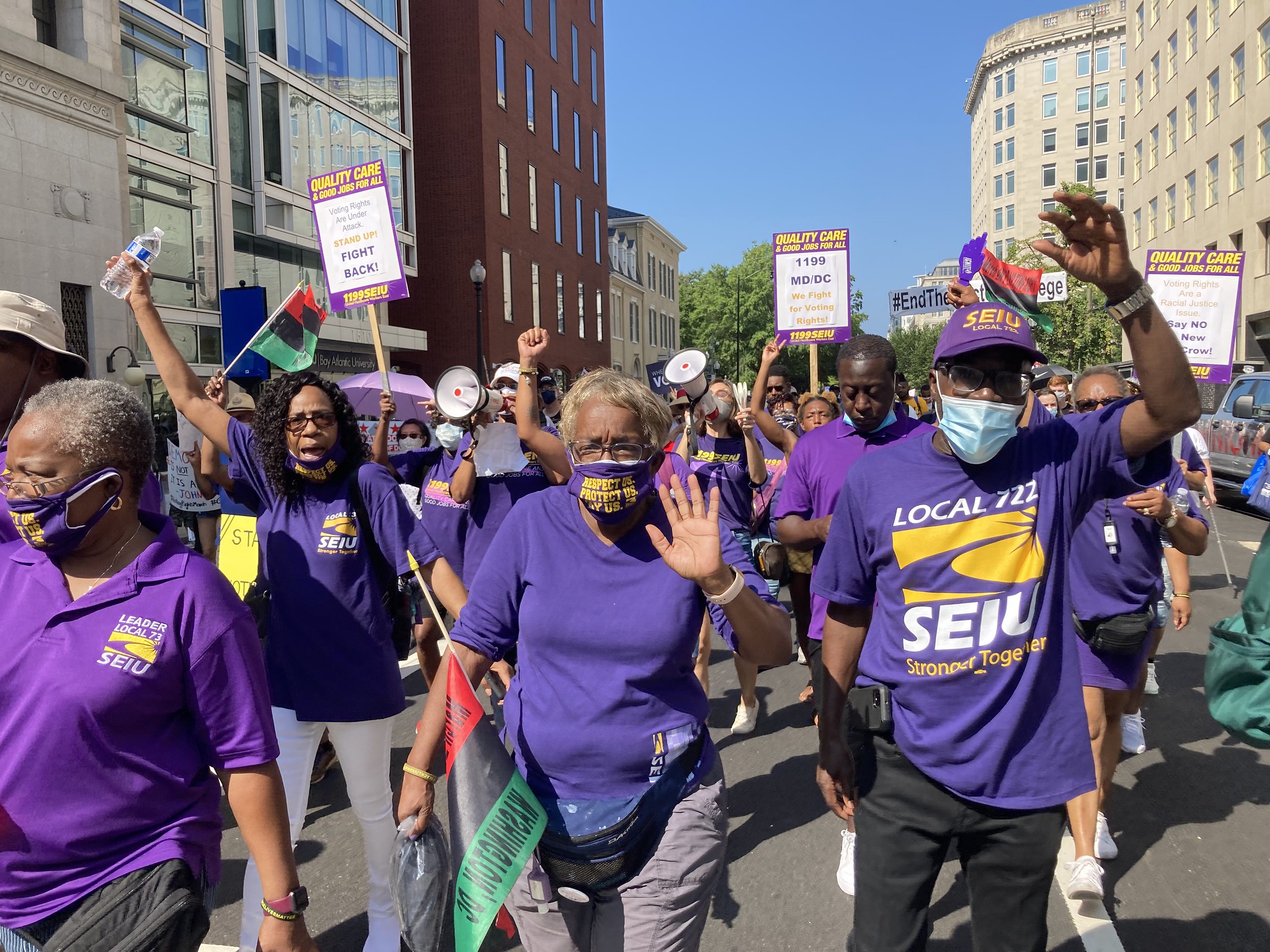 Local 73 Members Attend March On for Voting Rights in Washington – SEIU ...