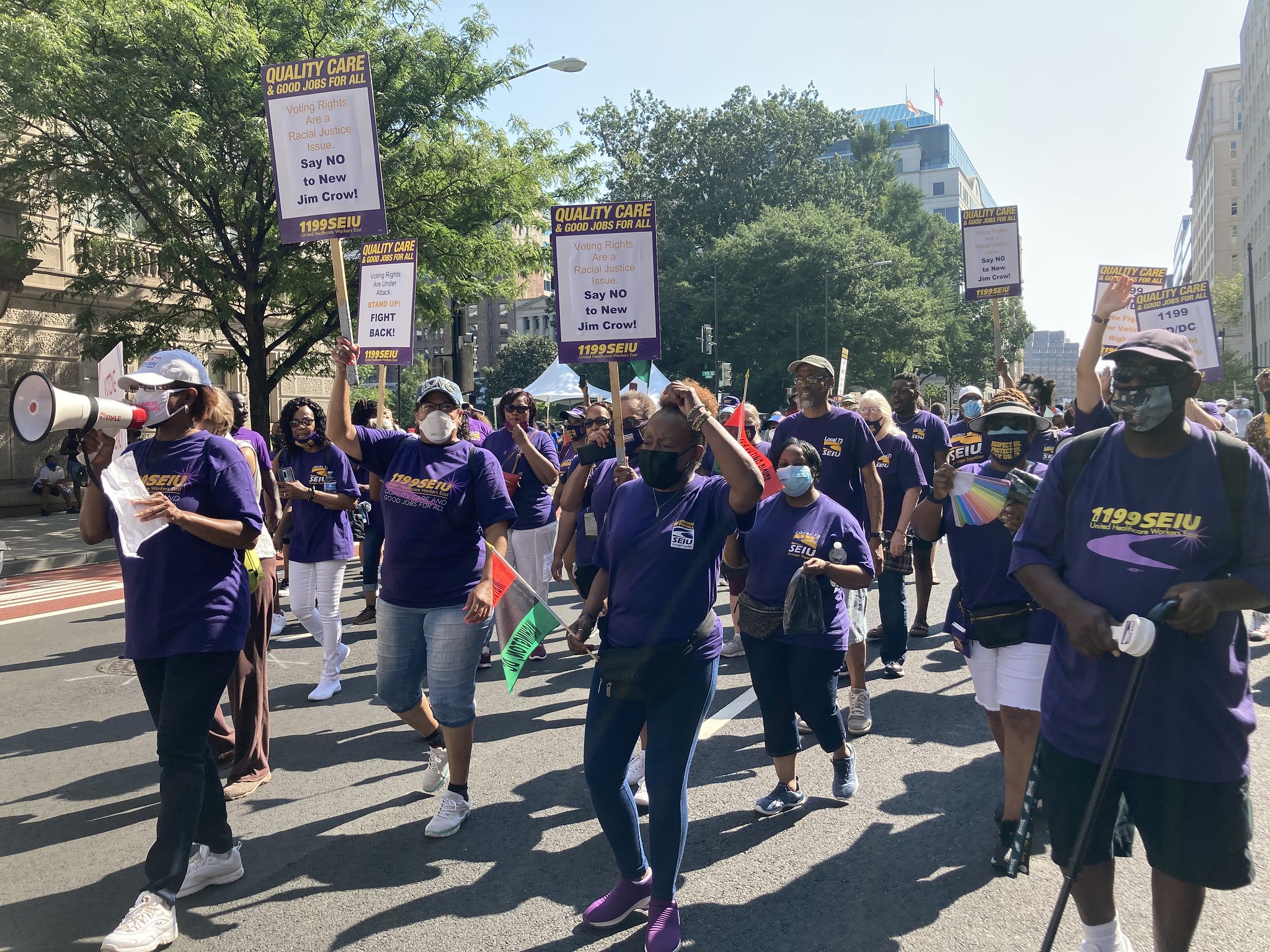 Local 73 Members Attend March On for Voting Rights in Washington – SEIU ...